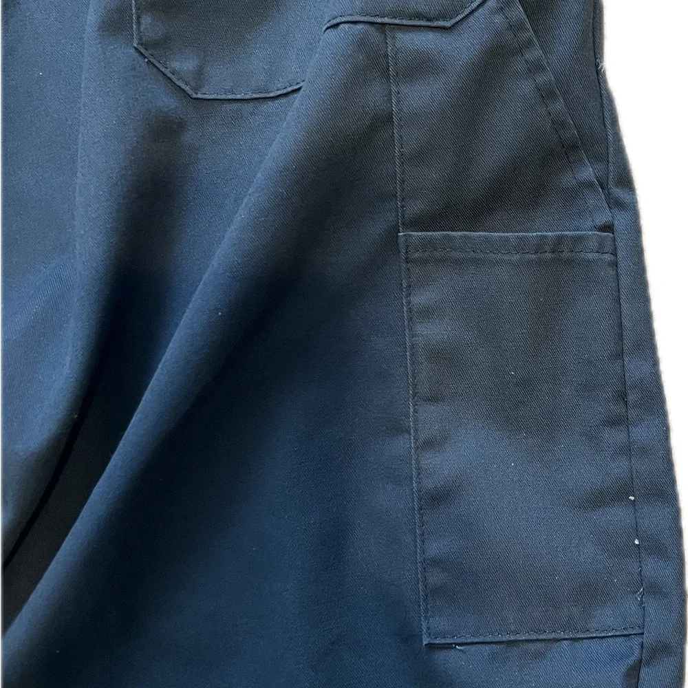 Vintage Dickies Coveralls Mens Blue Twill Zip Jumpsuit Mechanic Workwear 42 Tall - Picture 7 of 10